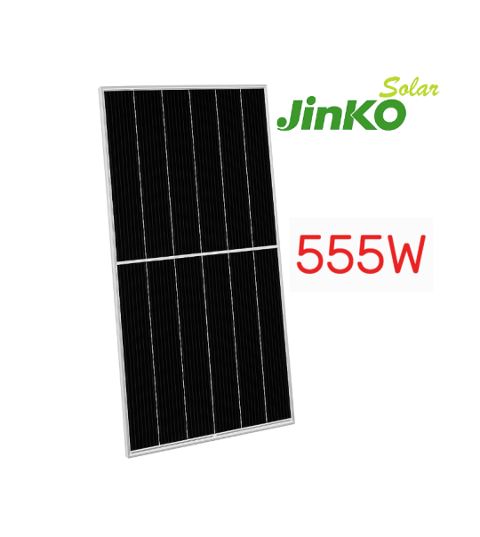 Tấm pin năng lượng mặt trời Jinko 555W 2 mặt kính JKM555M-72HL4-BDVP