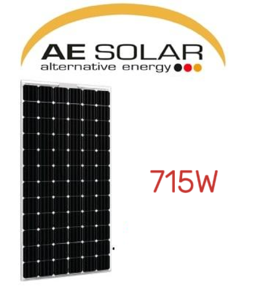 Tấm Pin Mặt Trời AE Solar 715W 2 Mặt Kính N-Type | AE715CME-132BDS