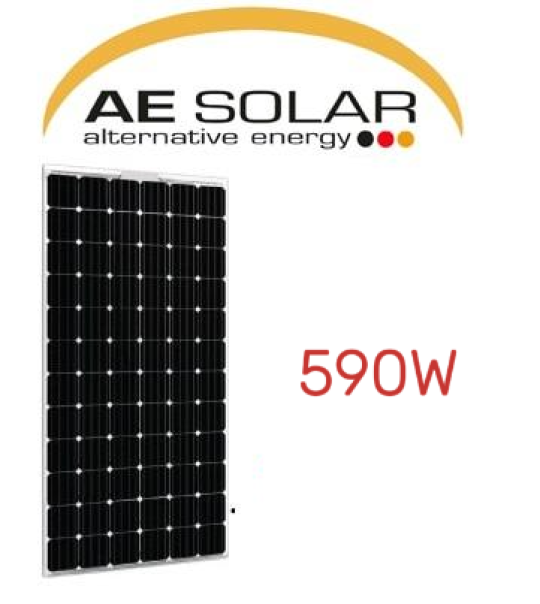 Tấm Pin năng lượng mặt trời AE 590W 2 mặt kính | AE590CMD-144BDS