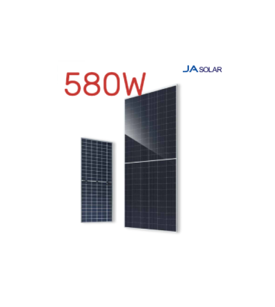 Tấm Pin Năng Lượng Mặt Trời 580W JA Solar 2 Mặt Kính | JAM72D30-580/LB